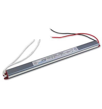 36W strömförsörjning - 12V DC, 3A, Ultra slim, IP67 vattentät