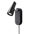 KILE LED Væglampe med USB og Touch dæmp, 6W, Nielsen Light - sort