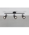 Outlet: Nordlux Aslak 3-spotlampa, svart, GU10