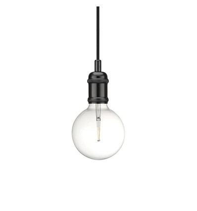 Outlet: Nordlux Avra pendelophæng, sort/chrom, E27