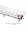 130cm Limea T8 LED-armatur, genomkopplad - För 2x 120cm LED-lysrör, IP65 vattentät