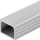 Aluprofil 18x13 för IP65 och IP68 LED-strip - Bred, 1m, inkl. frostat lock och clips, eloxerad