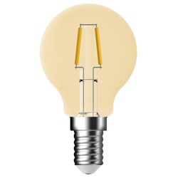 Outlet Outlet: Nordlux Pære-DEKO E14 G45 MINI GLOBE 4,8W dæmpbar, Guld