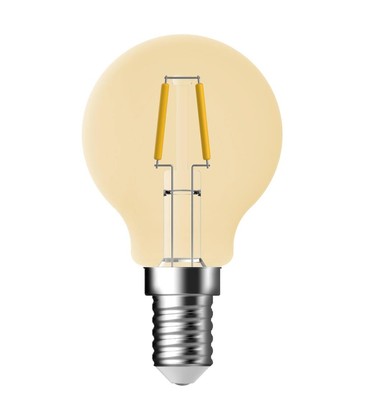 Outlet: Nordlux Pære-DEKO E14 G45 MINI GLOBE 4,8W dæmpbar, Guld