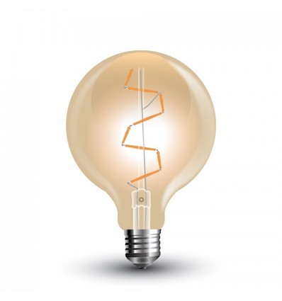 E27 4W LED globelampa - Ø9,5 cm, Koltråd, extra varmvit, 2200K