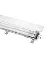 120cm Armatur + 2x LED-lysör T8 - IP65, genomkopplad