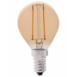 Diverse Lagertömning: LEDlife 2W LED lampa - Dimbar, filament, amberfärgad, extra varm, E14