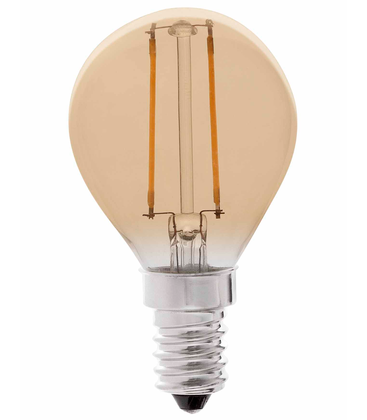 Lagertömning: LEDlife 2W LED lampa - Dimbar, filament, amberfärgad, extra varm, E14