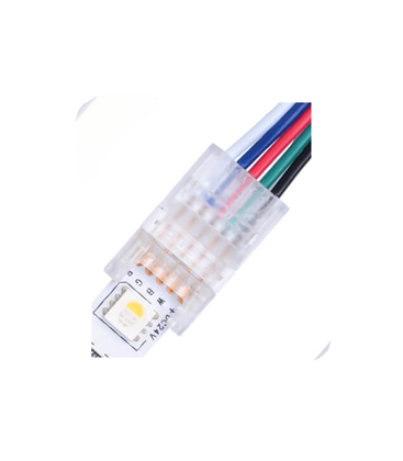LED strip skarv till lösa ledningar - 10mm, RGBW, IP20, 5V-24V
