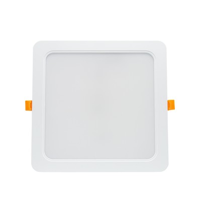 18W 17x17cm LED infällnadspanel - IP54 utomhus, hål: 14,5 x 14,5 cm, mått: 17 x 17 cm