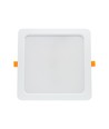 Spectrum 12W LED downlight - Hål: 12 x 12 cm, Mål: 14,5 x 14,5 cm, 230V, IP54 utomhusbruk