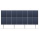 Solcell markstativ med 25 graders lutning - Avsett för 14 paneler fördelat på 2 rader