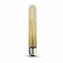 E27 vanliga LED V-Tac 6W LED lampa - Filament, T30, extra varmvitt, 2200K, E27