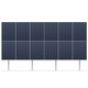 Solcell markstativ med 25 graders lutning - Avsett för 12 paneler fördelat på 2 rader