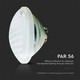 V-Tac vattentät LED pool lampa - 18W, glas, IP68, 12V, PAR56