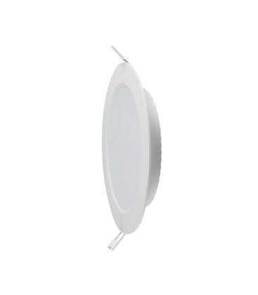 V-Tac 12W LED downlight - Hål: Ø15,5 cm, Mål: Ø17 cm, 230V