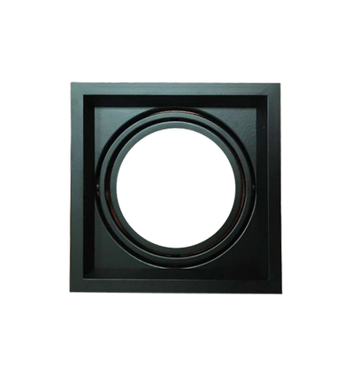 G53 AR111 infälld spotlight - Svart, 17,5 x 17,5 cm