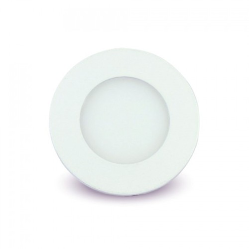 V-Tac 3W LED downlight - Hål: Ø7,3 cm, Mål: Ø8,4 cm, 230V