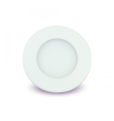 V-Tac 3W LED downlight - Hål: Ø7,3 cm, Mål: Ø8,4 cm, 230V