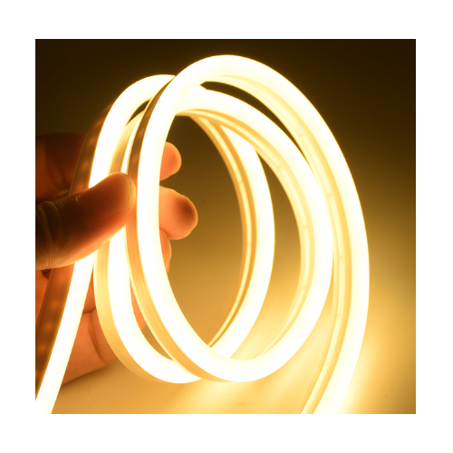 5m 8W/m 8x16 Neon Flex LED - 12V DC, IP67, Varmvit