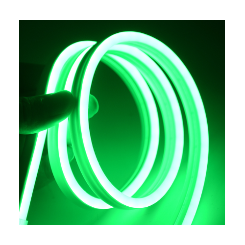 5m 8W/m Grön 8x16 Neon Flex LED - 12V DC, IP67