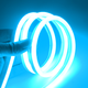 Ljusblå 8x16 Neon Flex LED - 5 meter, 8W pr. meter, IP67, 12V