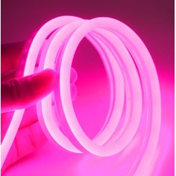Neon Flex LED strip 12V Pink 8x16 Neon Flex LED - 5 meter, 8W pr. meter, IP67, 12V