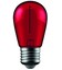 1W Färgad LED liten globlampa - Röd, Filament, E27