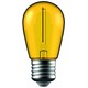 1W Färgad LED liten globlampa - Gul, Filament, E27