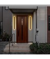 17W LED Corten vägglampa - IP65 utomhus, inkl. ljuskälla