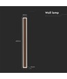 17W LED Corten vägglampa - IP65 utomhus, inkl. ljuskälla