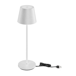 Bordslampor V-Tac uppladdningsbar bordslampa, trådlöst - Vit, IP54 utomhus bordslampa, touch dimbar