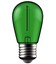 1W Färgad LED liten globlampa - Grön, Filament, E27