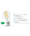 Spectrum 3,8W LED lampa - 212 lm/W, A60, filament, klart glas, E27