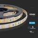 Outlet: V-Tac 14W/m CCT LED strip - 5m, IP20, 120 LED per. meter, 24V