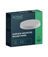 V-Tac 18W LED takarmatur - Ø21,5cm, Höjd: 3cm, vit kant, inkl. ljuskälla