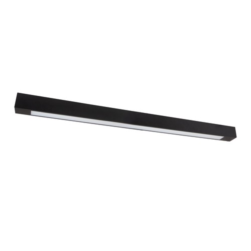 Armatur för 120cm T8 LED-rör - För 1x 120cm rör, 125 x 6,5 x 7cm, svart