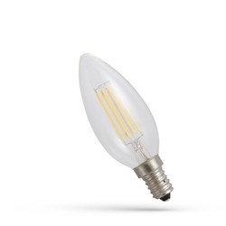 E14 LED Spectrum  4W LED ljus - C35, filament, extra varmvitt, 1800K, E14