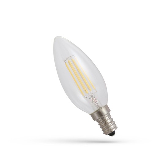 Spectrum 4W LED ljus - C35, filament, extra varmvitt, 1800K, E14