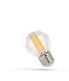 Spectrum 1W LED liten globlampa - G45, filament, extra varmvitt, 1800K, E27