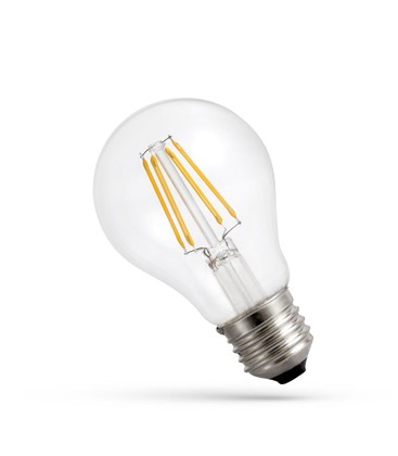 Spectrum 7W LED Lampa - A60, filament, extra varmvitt, 1800K, E27