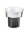 11W downlight - RA92, Hål: Ø7,5 cm, Mål: Ø8,4 cm, vit kant, dimbar, 230V