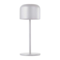 Designlampor Lagertömning: V-Tac uppladdningsbar CCT bordslampa - Vit, IP54, touch dimbar, modell mini