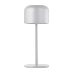 Designlampor Outlet: V-Tac uppladdningsbar CCT bordslampa - Vit, IP54, touch dimbar, modell mini