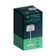 V-Tac uppladdningsbar CCT bordslampa - Vit, IP54, touch dimbar, modell mini