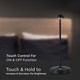 V-Tac uppladdningsbar 3i1 bordslampa - Svart, IP20, touch dimbar, modell mini
