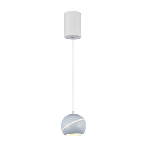 LED-lampa - Ø12cm, vit, snygg taklampa, inkl. upphängning