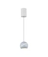 LED-lampa - Ø12cm, vit, snygg taklampa, inkl. upphängning