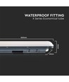 150cm 48W vattentät komplett LED-armatur, genomkopplad - 5760lm, 120lm/W, IP65