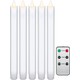 5-pack vita LED-stearinljus inklusive fjärrkontroll - Batteri